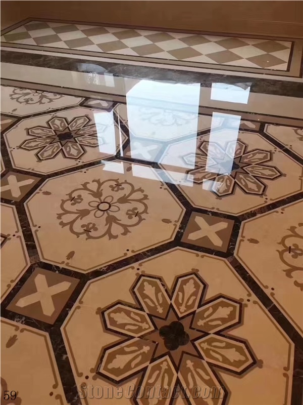Modern Living Room Floor Tile Waterjet Mosaic Tile