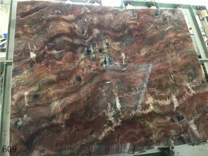 Pink Floyd Red Marble Aoli Jade Slab Wall Tile