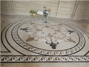 Round Marble Medalions Flooring Tiles Stone Mosaic