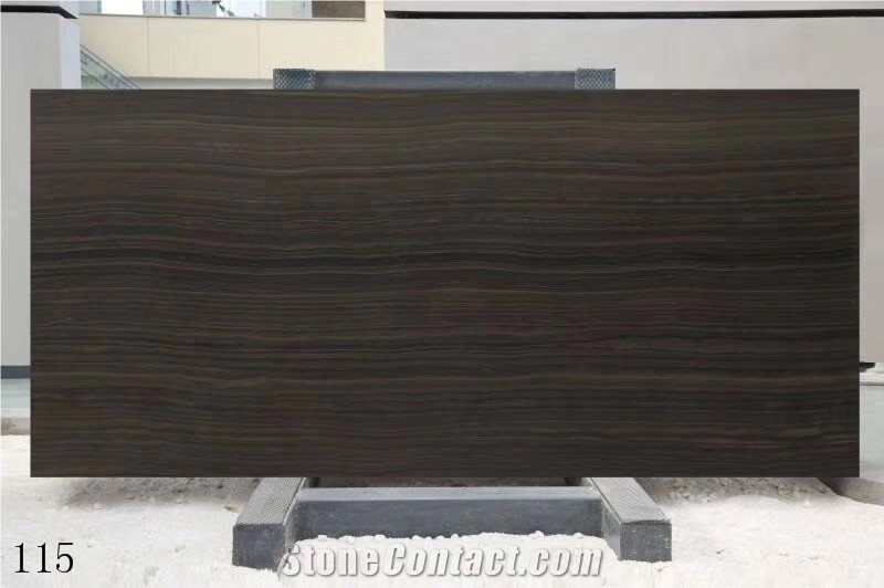 Serpeggiante Brown Obama Wood Marble Floor Tiles