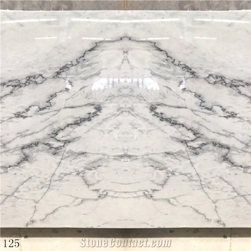 Super White Allure Silver Marble Fishbelly Grey
