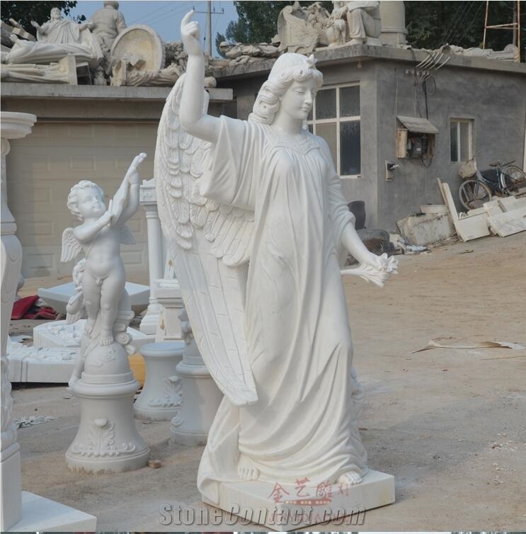 Teaching Angel European Mythology Figure Carving