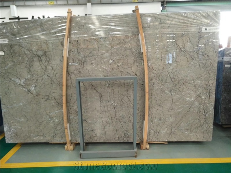 Temple Cloud Gray Marble Green Cream Marble Slabs