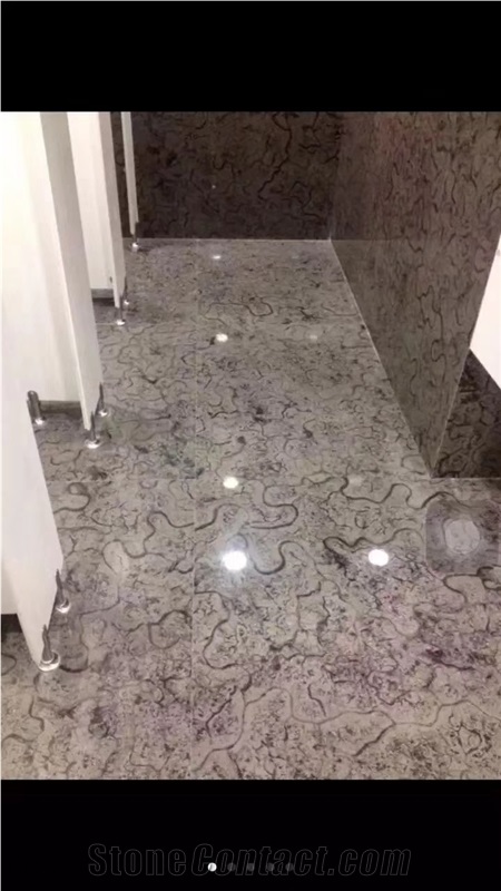 Turtle Venato Cross Cut Marble Slab Tile Floor Use