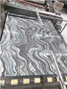 Water Cloud Wave Marble Wooden Grey Polished Tile