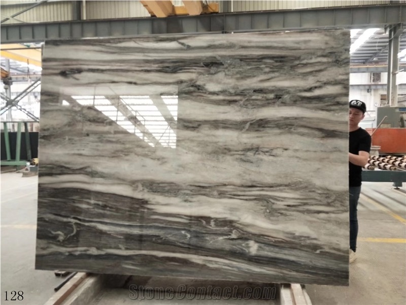 White Coffee Impression Lafee Marble Wall Panles