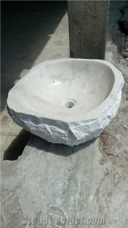 Beige Grey Limestone Sinks