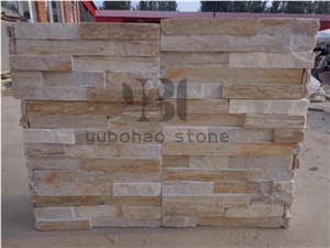 China Yellow Slate/Culture Wall Panels for Outdoor