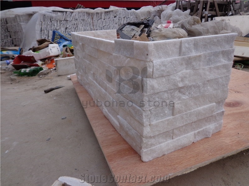 Natural Split White Slate Corner Stone/Wall Stone