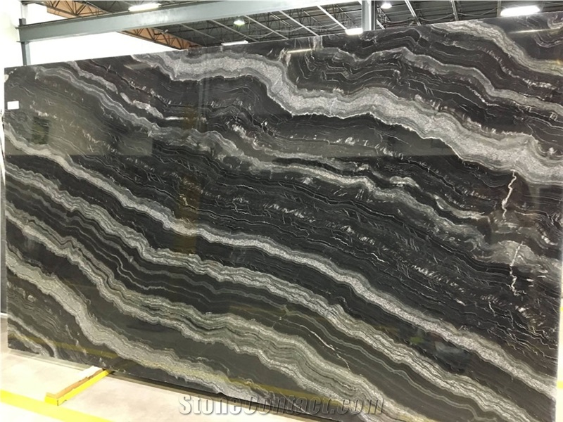 Agata Black Granite with Veins for Counters
