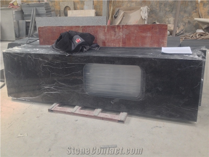 Black Pearl Granite Kicthen Bar Countertop
