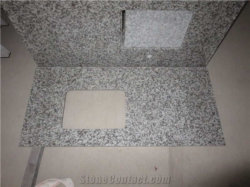 China Pauline Grey Granite Customized Vanity Tops