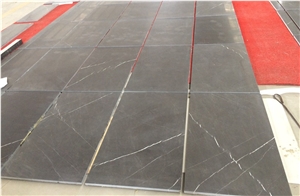 Grade a Pietra Gray Polished Marble Flooring Tiles