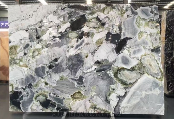 Ice Green Jade Decoration Marble Slabs & Tiles