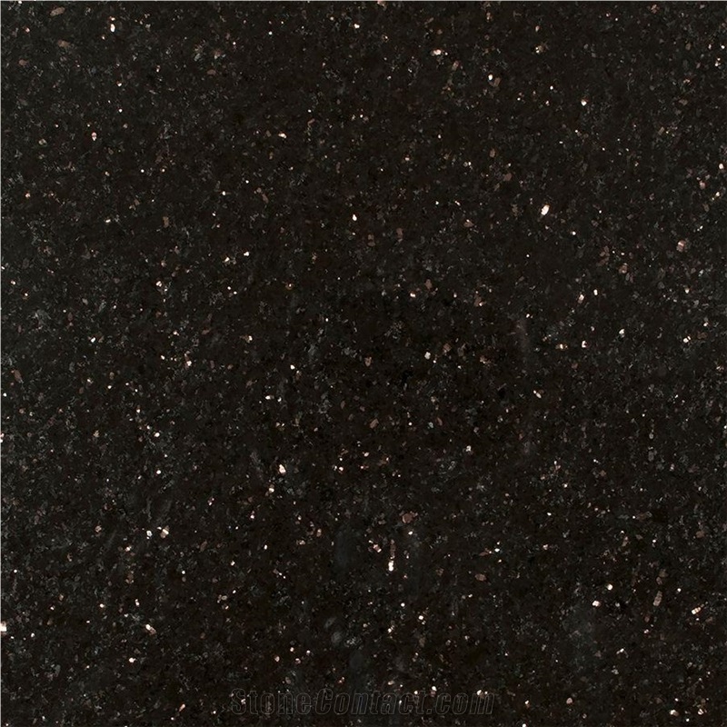 Indian Polished Black Galaxy Granite Countertop