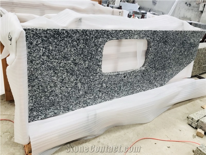 Spray White G418 Wave White Granite Countertop