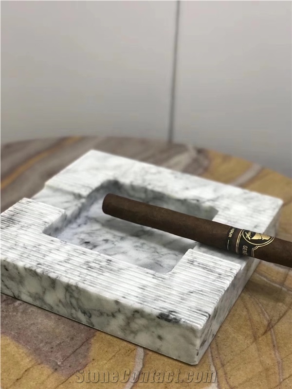 Office Decorative Ashtrays Design Natural Marble