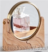 Office Decorative Mirror Stand Home Design Marble