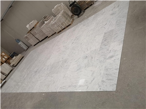 Turkish White Carrara Marble Tiles from Mugla