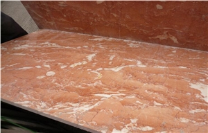 Italian Imported Tea Rose Pink Red Marble Tile