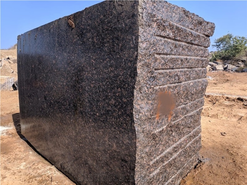 Tan Brown Rough Granite Blocks