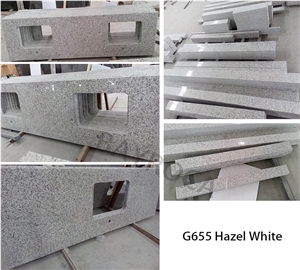 G655 Tong"An White Granite Kitchen Countertops