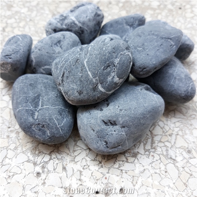 Black Pebbles for Aquarium and Garden Decoration