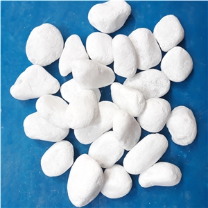 Crystal White Pebbles Round Stone for Decoration