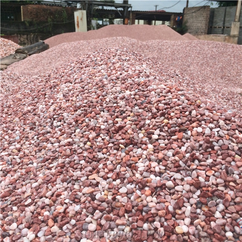 Pink Gravels Round Tumbled Stones