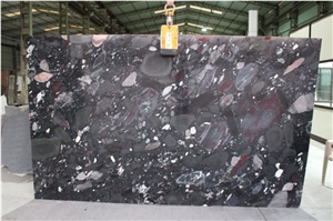 Mosaic Black Granite Slabs