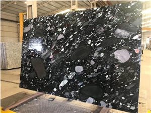 Mosaic Black Granite Slabs
