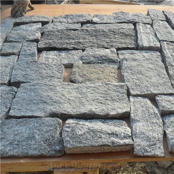 China Sesame Grey Loose Stone Wall Claddings Panel