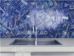 Luxury Villa Decoration Lapis Lazuli Semiprecious Stone Slabs,Tiles