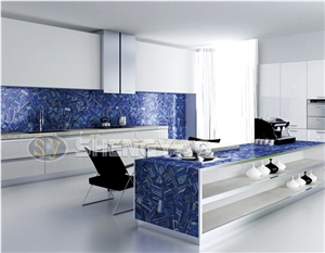 Luxury Villa Decoration Lapis Lazuli Semiprecious Stone Slabs,Tiles