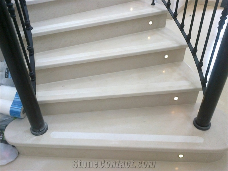 Codacal Real Limestone Staircase- Risers, Steps
