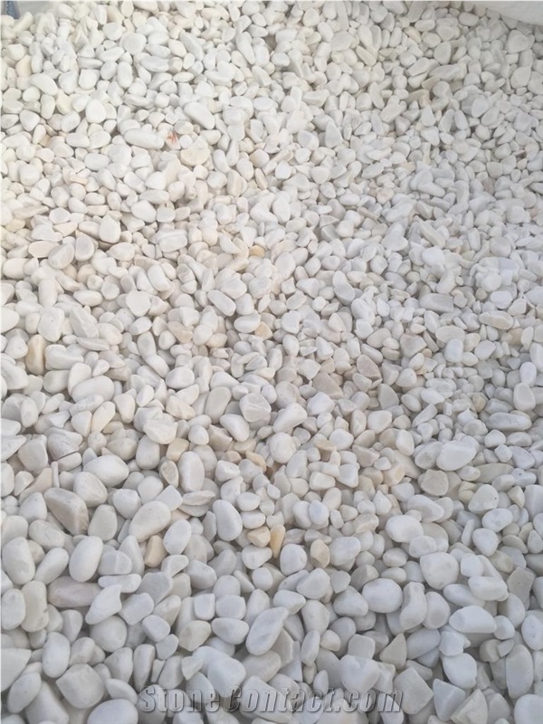 White Dolomite Crushed Pebbles