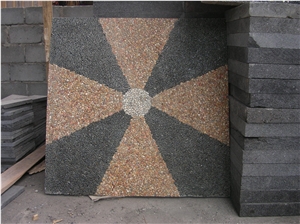 Mosaic Pattern Stone Floor Medallion