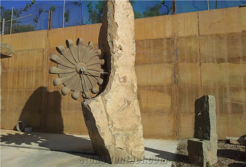 Brown Pyrenees Sandstone Fountains