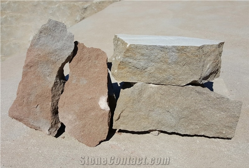 Marron Pirineus-Brown Pyrenees Sandstone Blocks