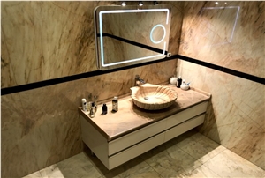 Vize Pembe Marble Bathroom Decoration Project