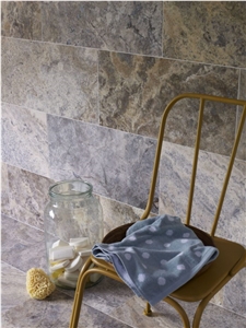Silver Honed Filled Travertine Wall and Floor Tiles