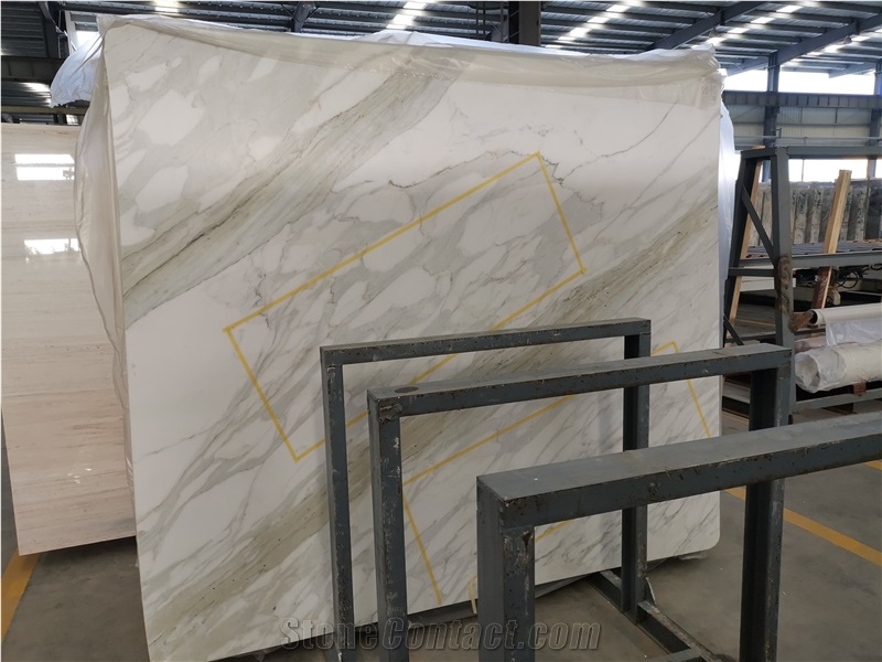 Bianco Carrara Statuario Marble Slab