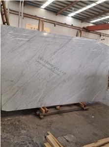 Bianco Carrara White Marble Slab Decor Covering