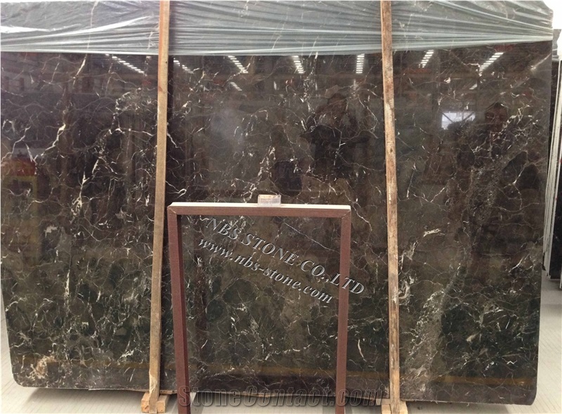 Chinese Emperador Dark Marble Slab Covering Tile
