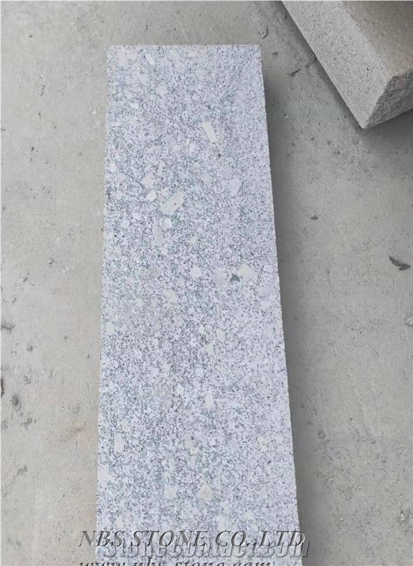 Grey Granite Outdoor Kerb Cover Installation