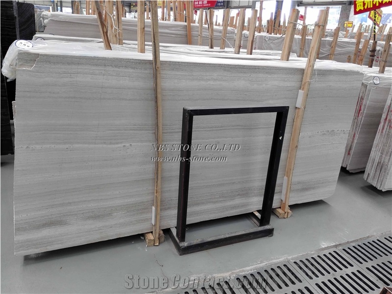 White Wooden Sandblasted Special Marble Covering