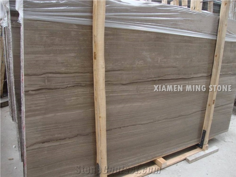 Athen Grey Wood Vein Marble Tile China Stone Slab Available