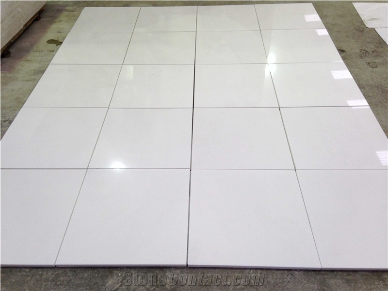 pure white marble floor tiles