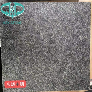 Flamed/ Bush Hammered Angola Black Granite Slab