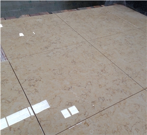China Cheap Sunny Beige Polished Marble Wall Tiles